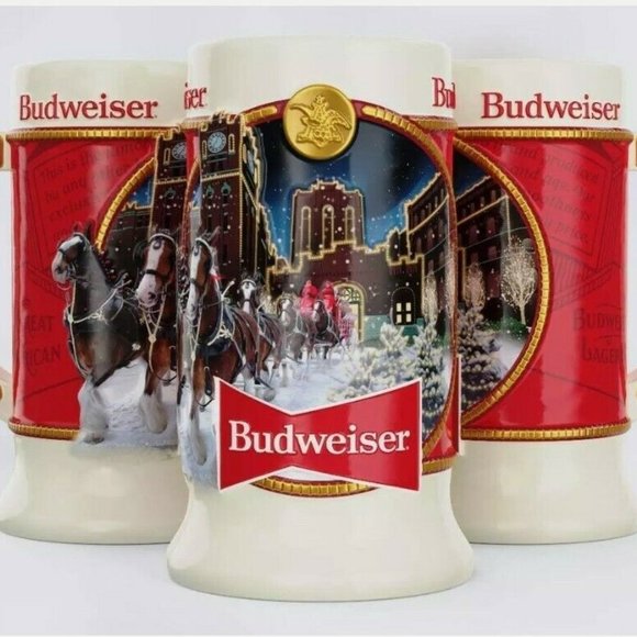 2020 Budweiser Holiday Beer Stein Clydesdale NIB/COA Christmas Mug 41st - Picture 4 of 4